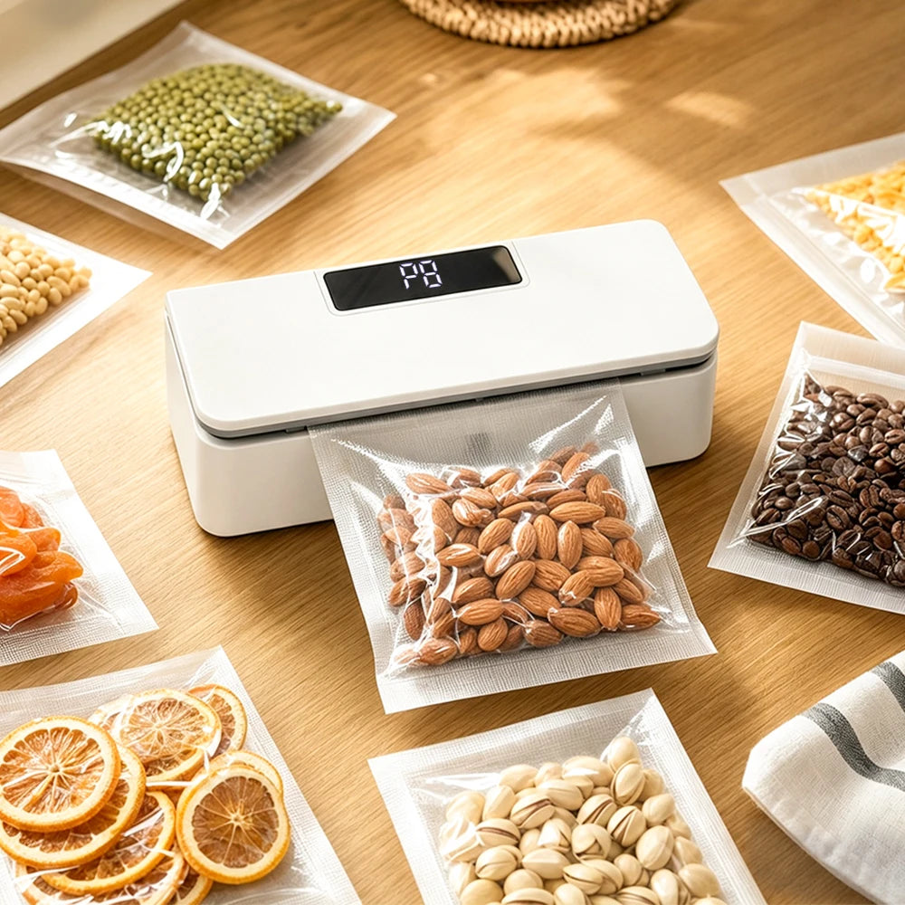 Portable Rechargeable Mini Bag Sealer with Adjustable Heat Settings