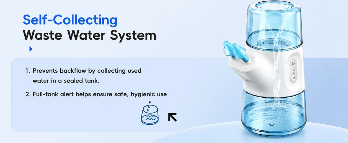 Portable Electric Nasal Irrigator for Sinus Relief and Daily Nasal Care