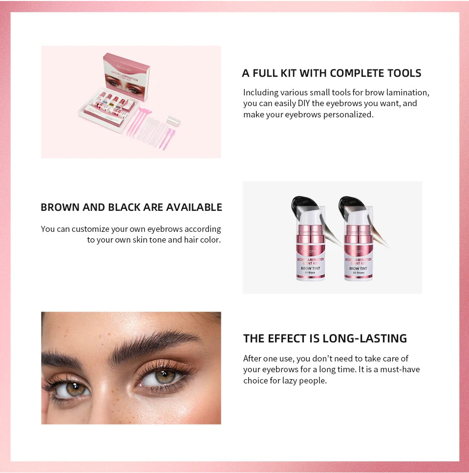 Professional Brow Lamination and Tinting Kit for Perfect Eyebrows - 9