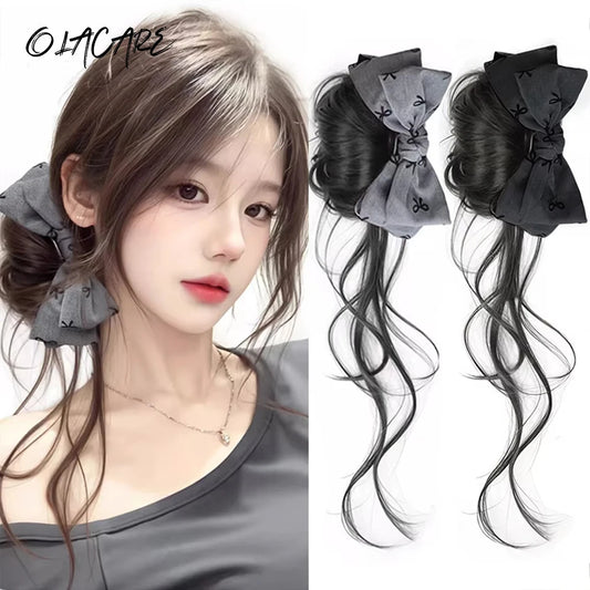 Fluffy Claw Clip Hair Bun for Elegant Updos