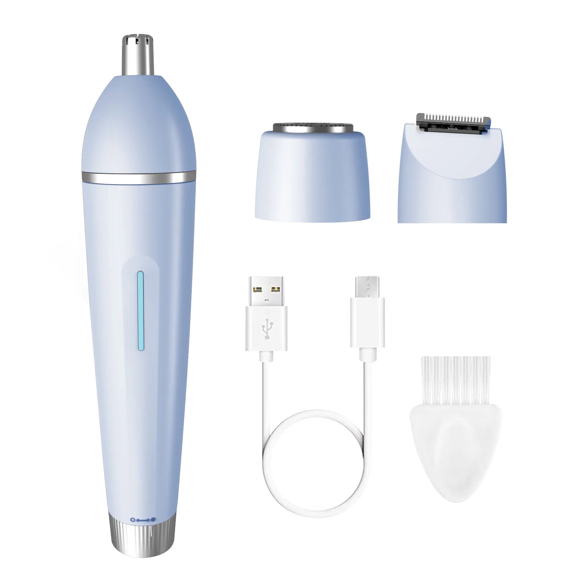 3-in-1 Electric Waterproof Bikini Trimmer and Body Hair Shaver for Women - 20