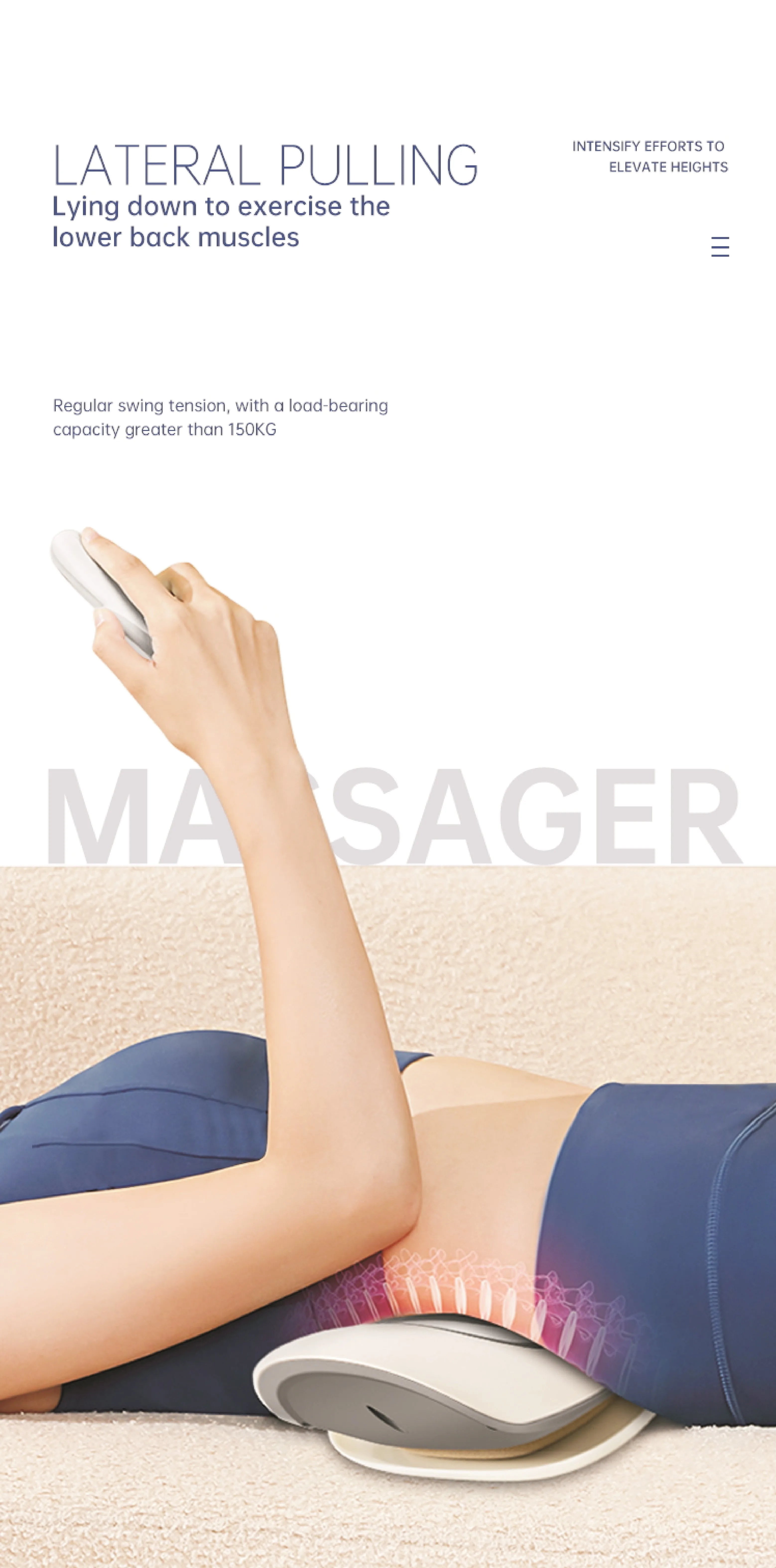 Electric Lumbar Traction Massager with Adjustable Airbag Support - 8