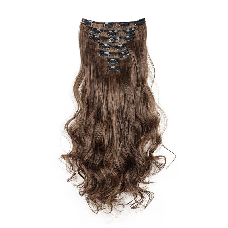 18-Inch Wavy Clip-In Hair Extensions for Voluminous Styles - 13