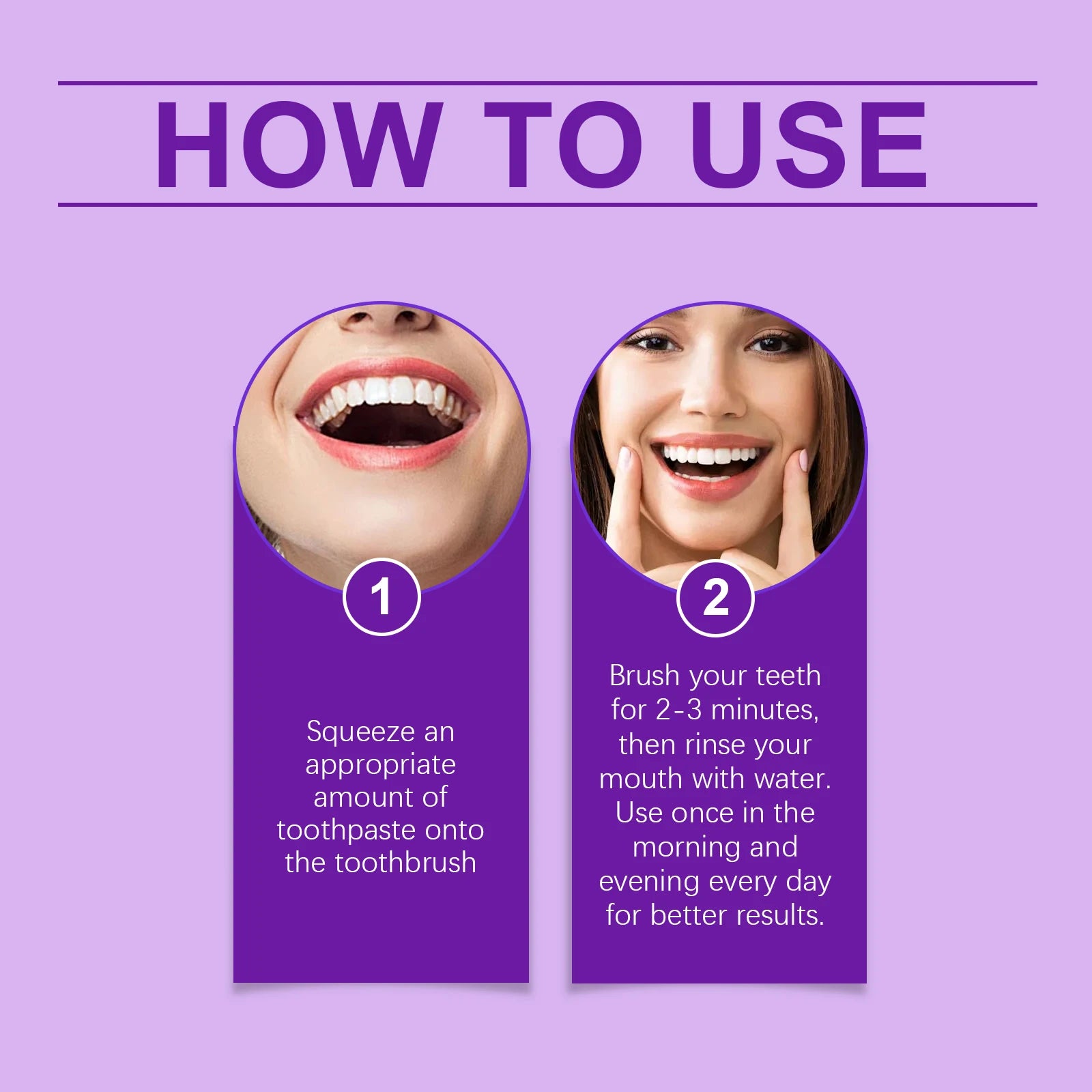 Purple Teeth Whitening Toothpaste for Stain Removal and Fresh Breath - 12