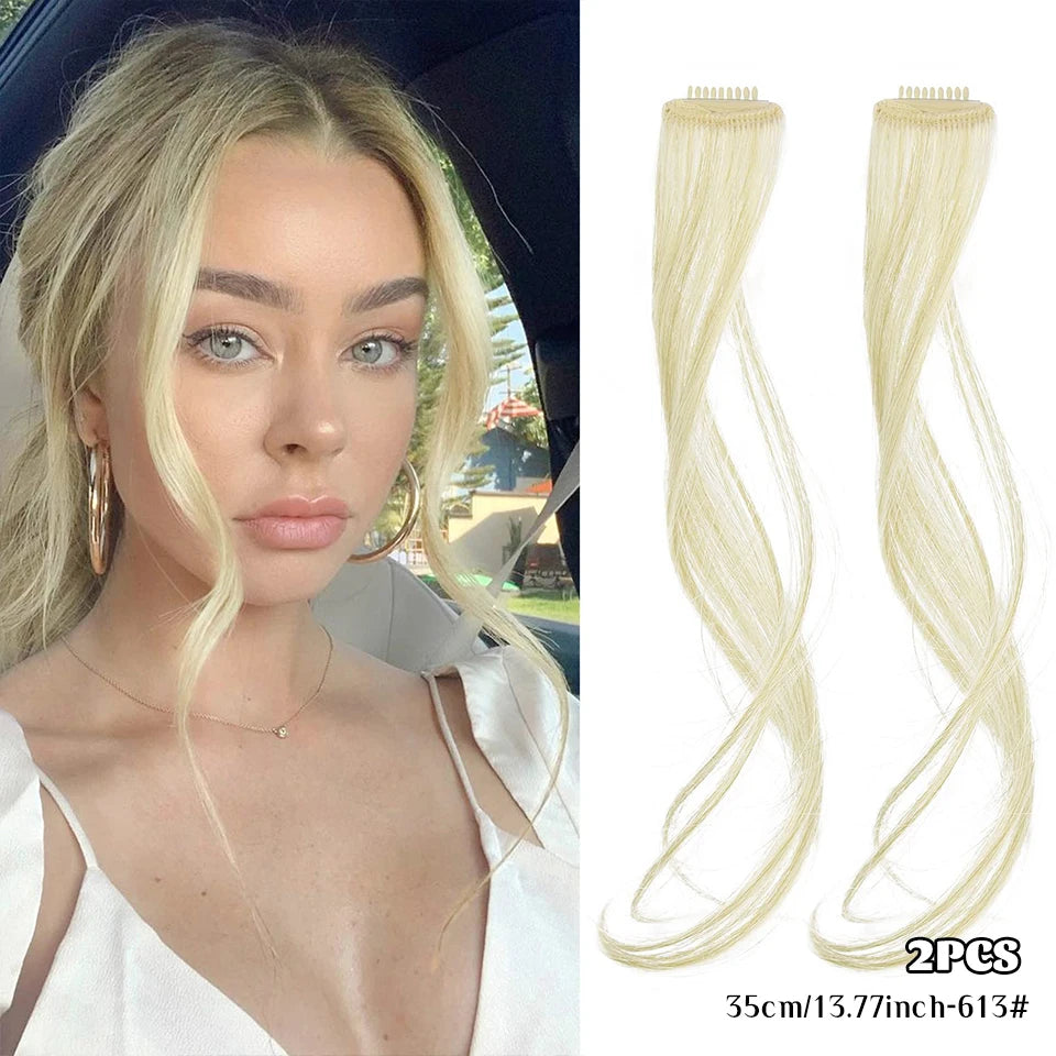 Clip-In Synthetic Hair Side Bangs for Instant Volume
