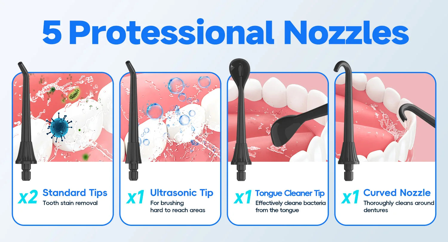 Portable Cordless Water Flosser for Deep Cleaning and Gum Health - 13