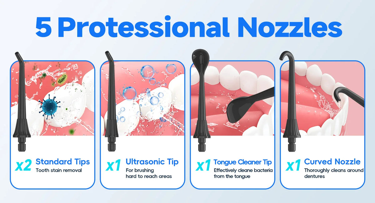 Portable Cordless Water Flosser for Deep Cleaning and Gum Health