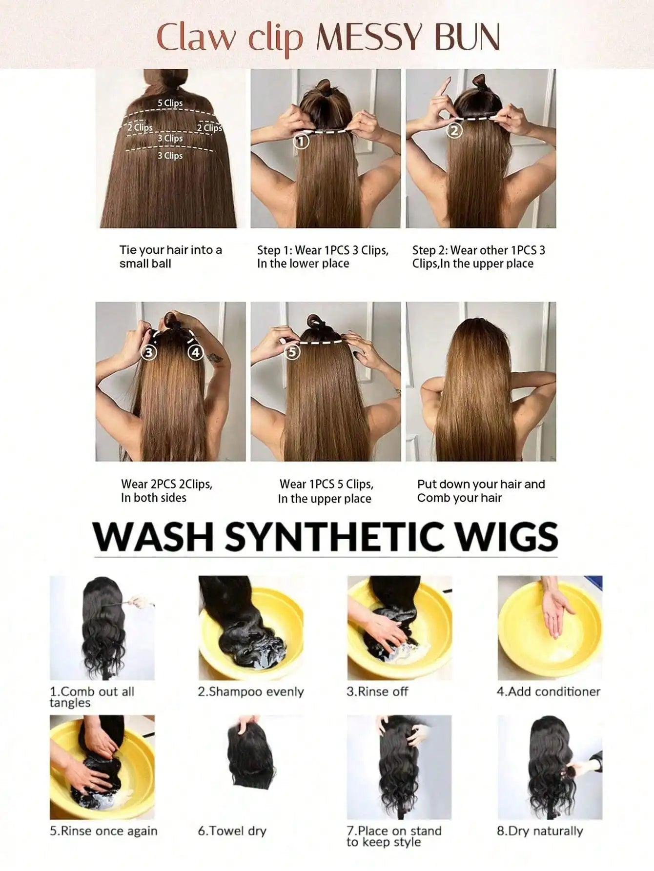 Wavy Clip-In Hair Extensions for Instant Volume and Length - 17