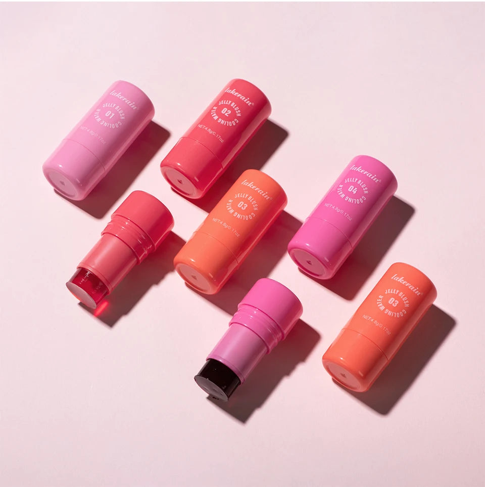 Cooling Water Jelly Blush Stick for Long Lasting Natural Lip and Cheek Tint