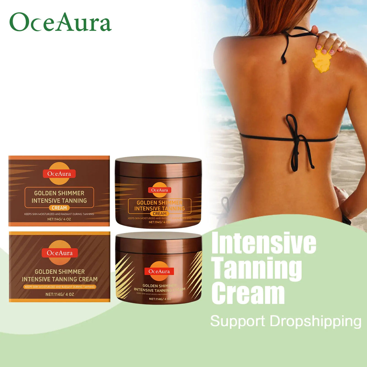 Intensive Tanning Accelerator Cream for Radiant Sunless Bronze Skin