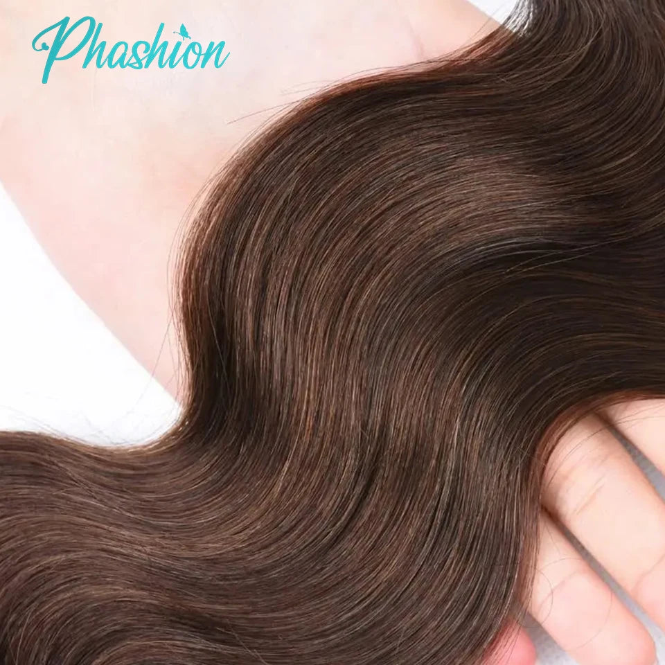 Chocolate Brown Body Wave Human Hair Bundles