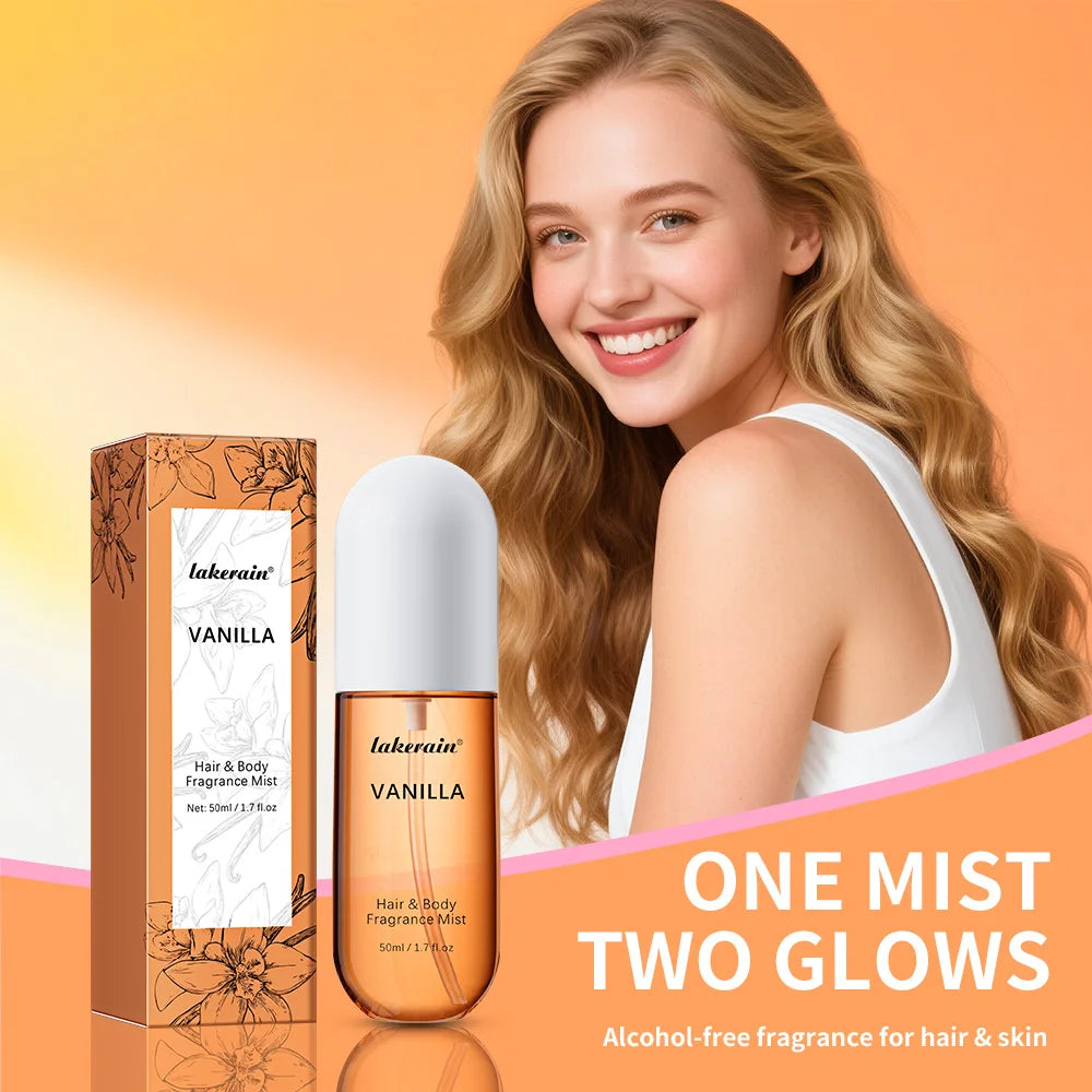 Refreshing Vanilla and Rose Fragrance Mist for Hair and Body - 2