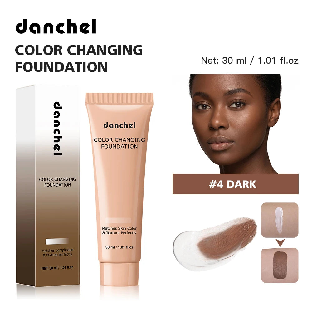 Color-Changing Liquid Foundation for Flawless Even Skin Tone Coverage - 25