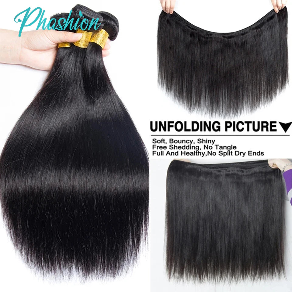 Straight Human Hair Bundles for Long Lasting Natural Style - 5