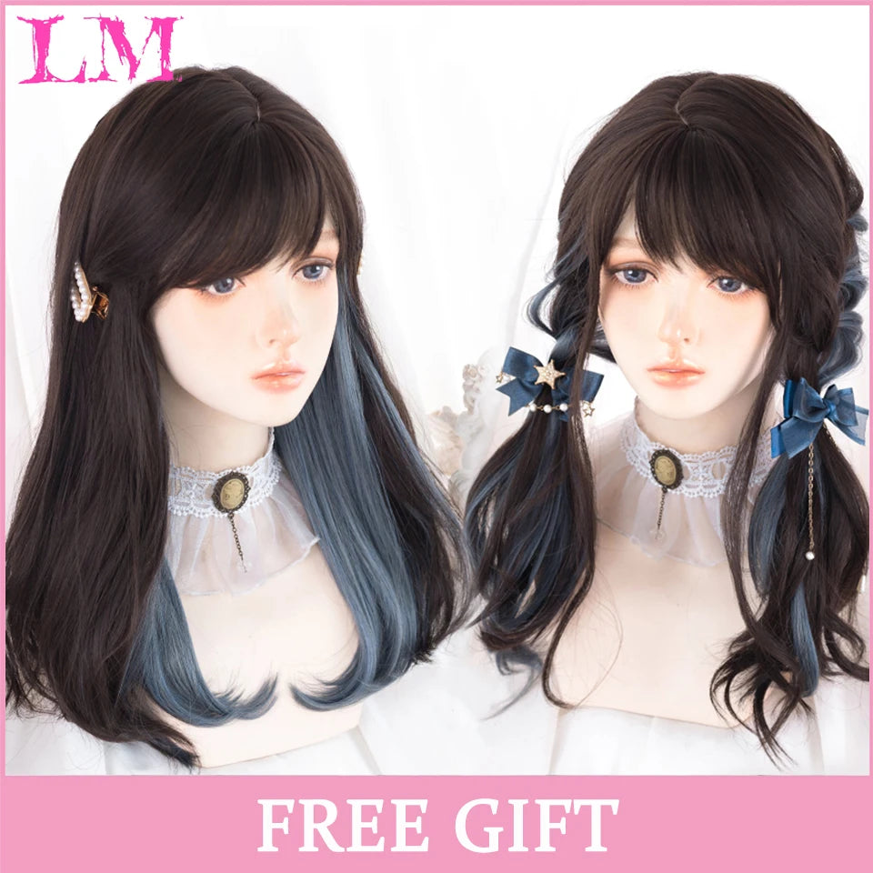 24-Inch Long Pink Cosplay Wig for Costumes
