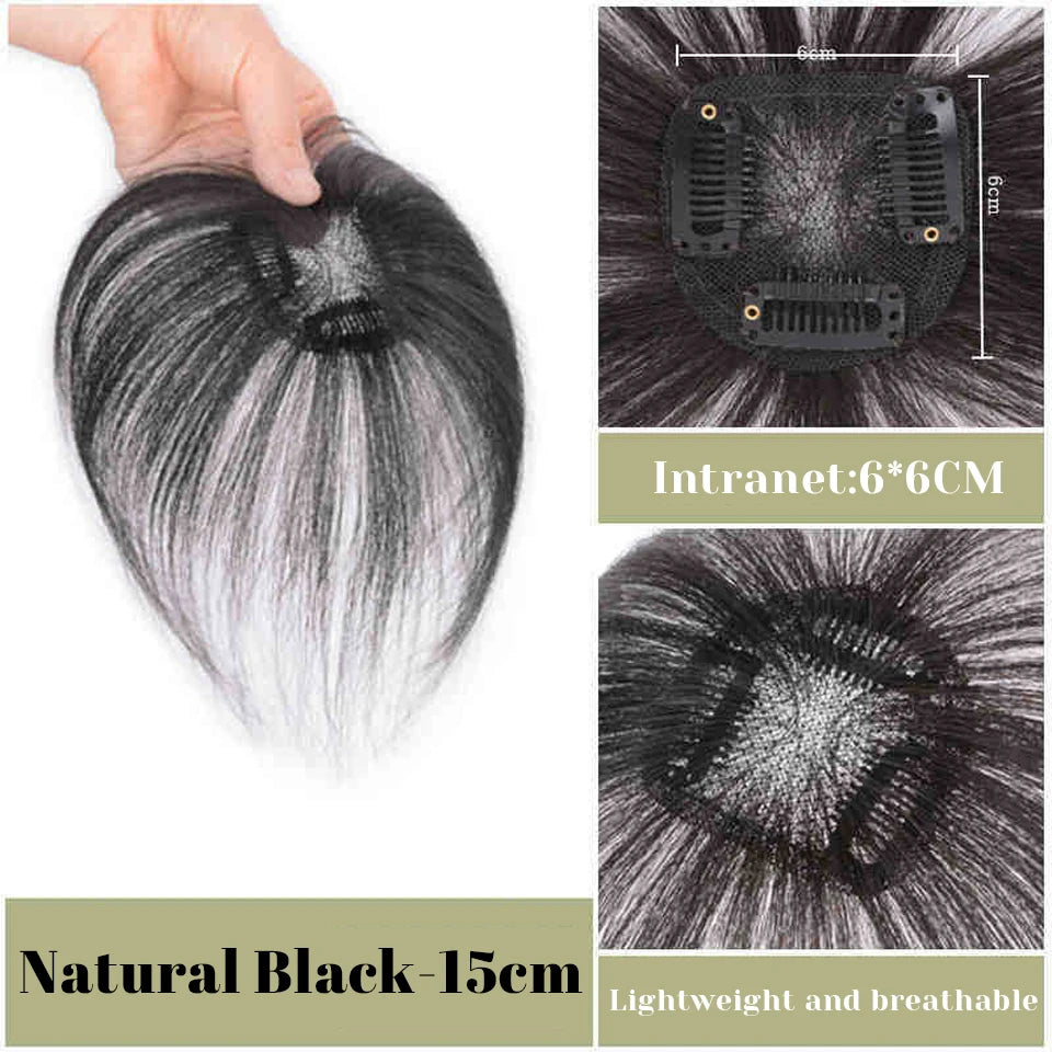 Clip-In Hair Topper Bangs Extension for Natural Volume and Style - 42