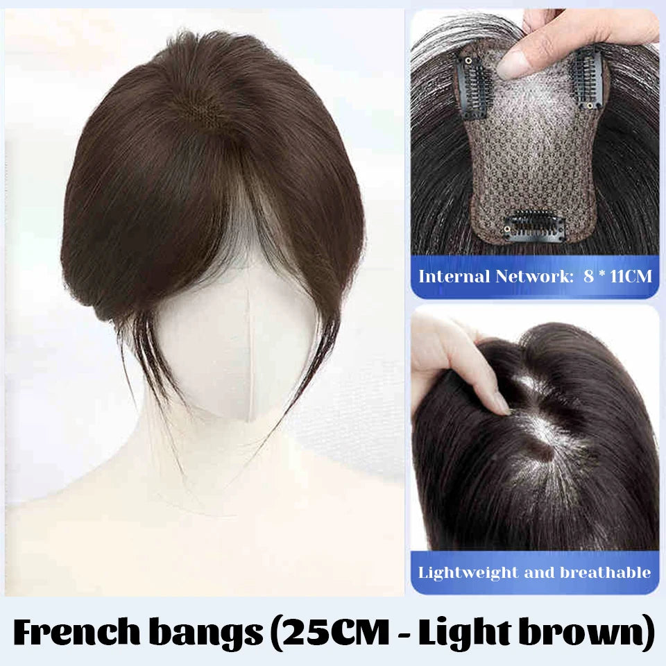 Clip-In Middle Part Fringe Hair Extension for Instant Volume - 18