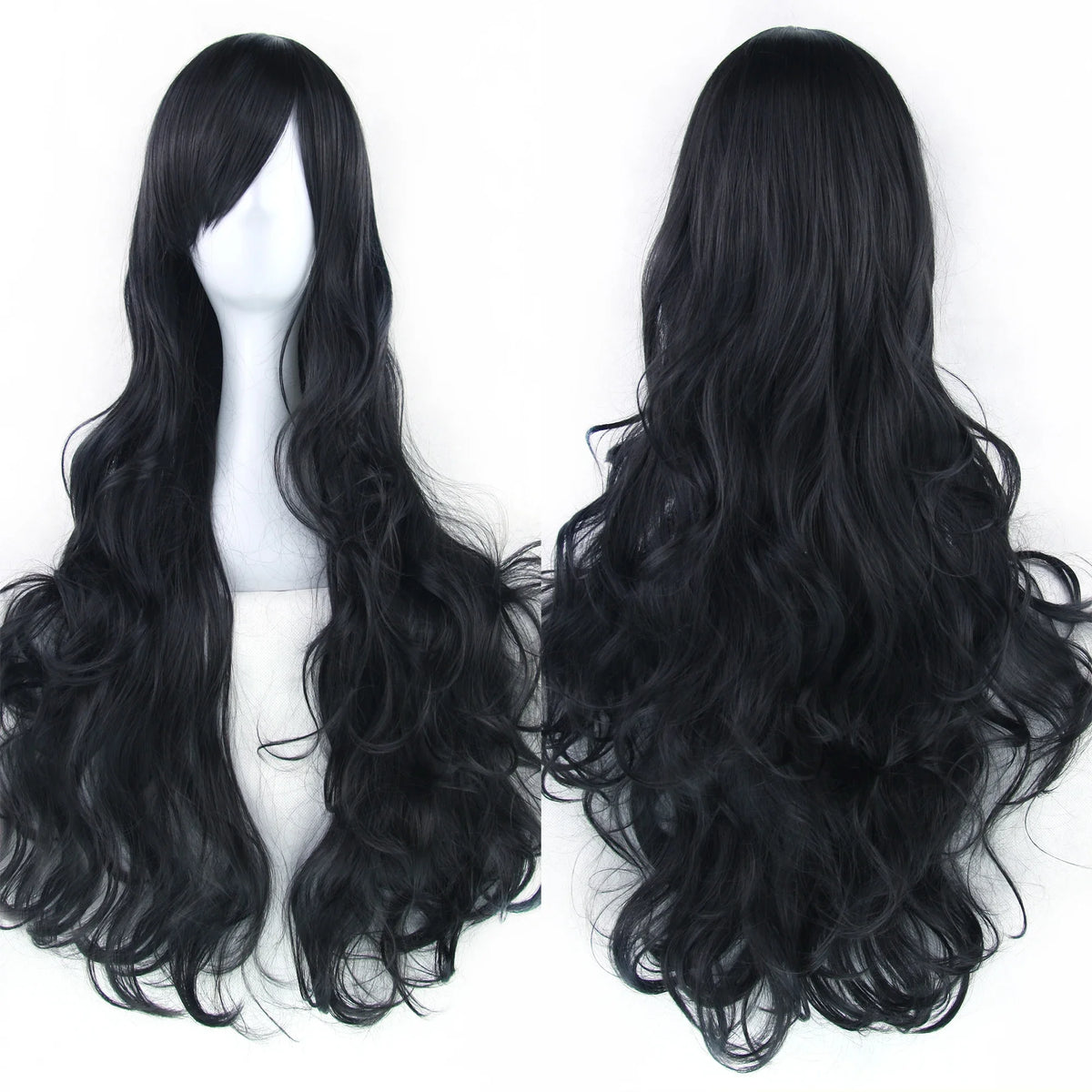 Long Curly Heat-Resistant Synthetic Cosplay Wig for Costume Parties