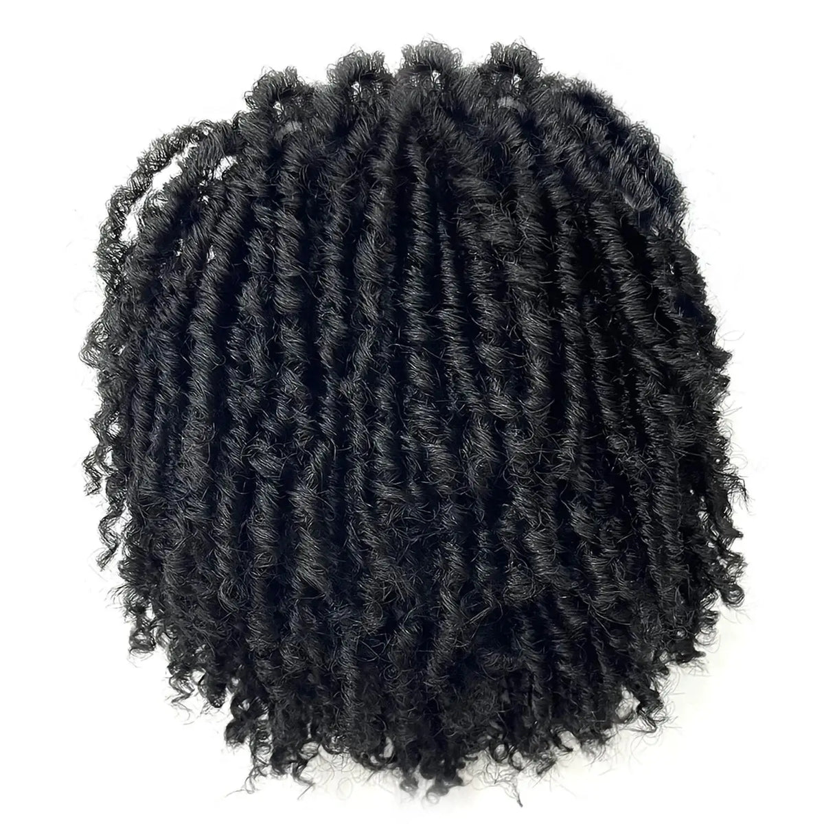 Men's Short Curly Braided Dreadlock Wig