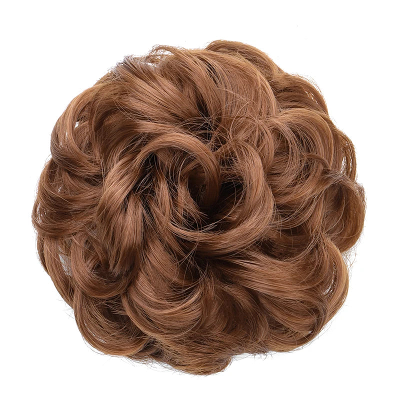 Messy Bun Hair Extension Scrunchie for Voluminous Updo Hairstyles