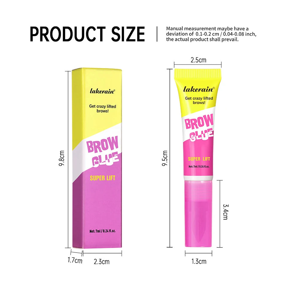 Long-Lasting Brow Lamination Gel for Defined Lifted Eyebrows