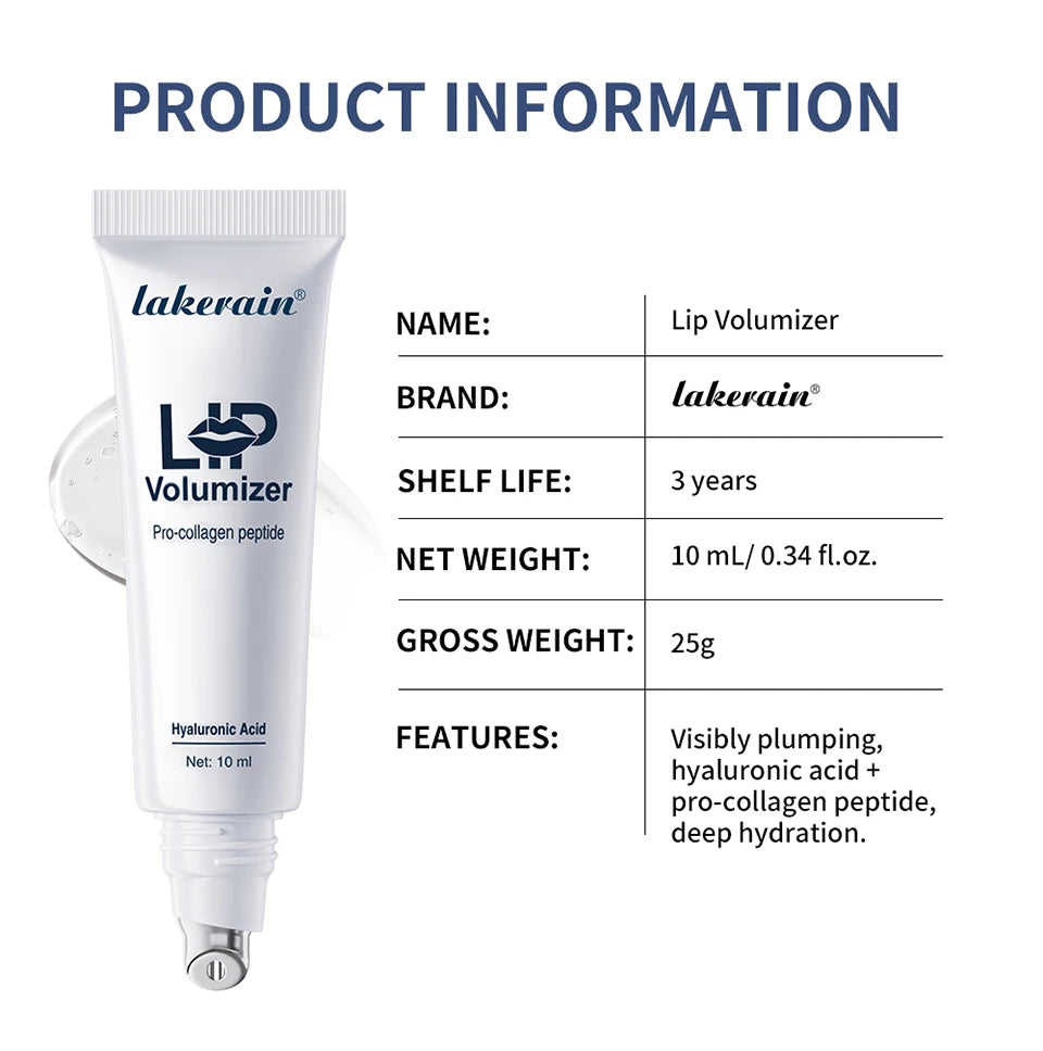 Hydrating Hyaluronic Acid Lip Plumper Oil for Smooth Glossy Finish - 16