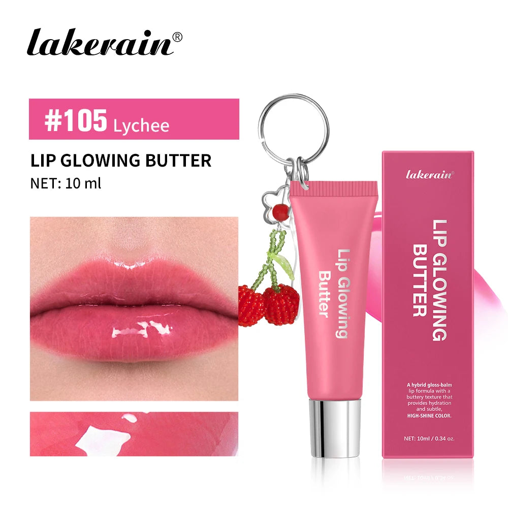 Hydrating Lip Gloss with Keychain for Long-Lasting Moisture and Shine