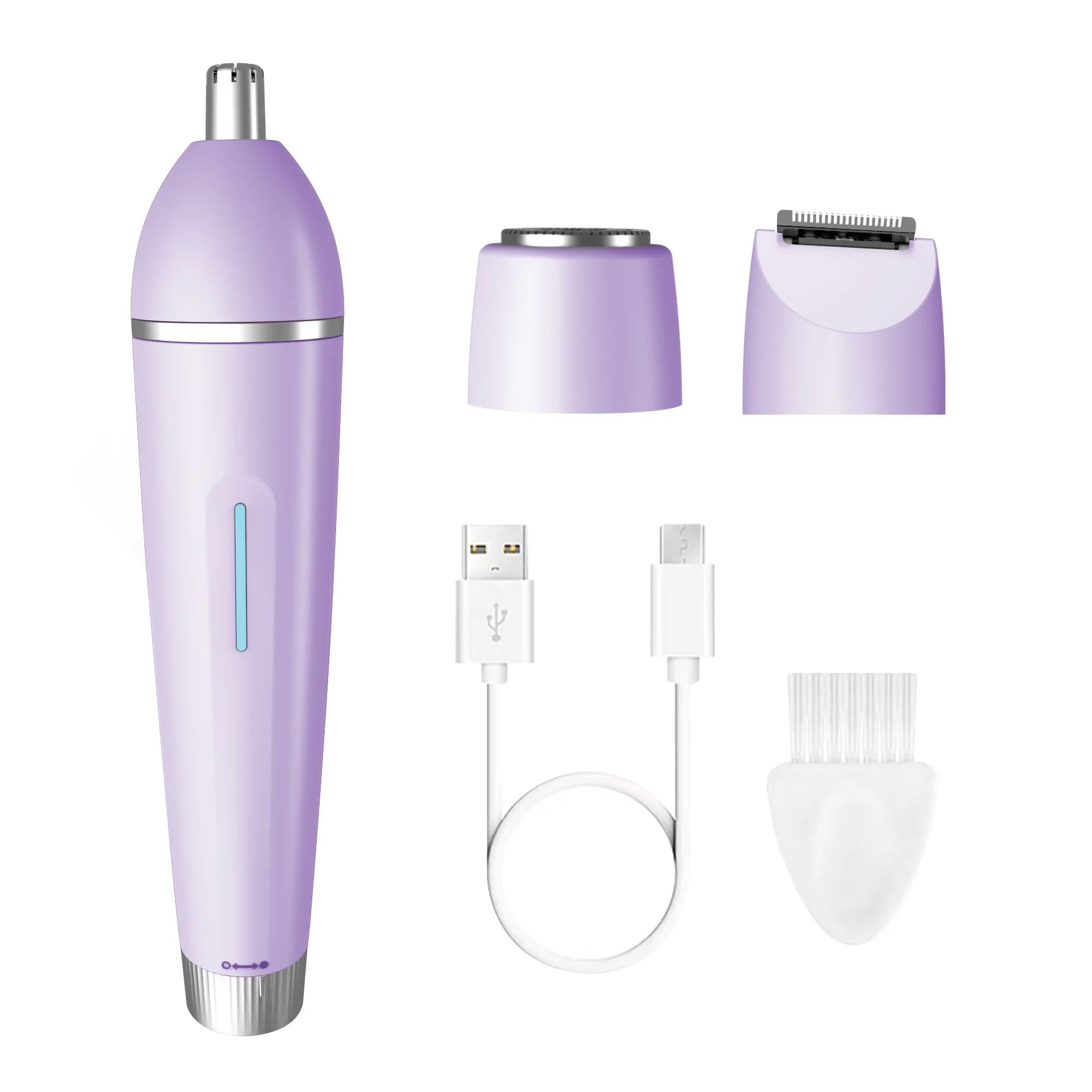 3-in-1 Electric Waterproof Bikini Trimmer and Body Hair Shaver for Women - 19
