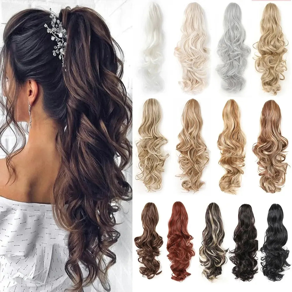 Wavy Claw Clip Ponytail Extension for Instant Volume and Length