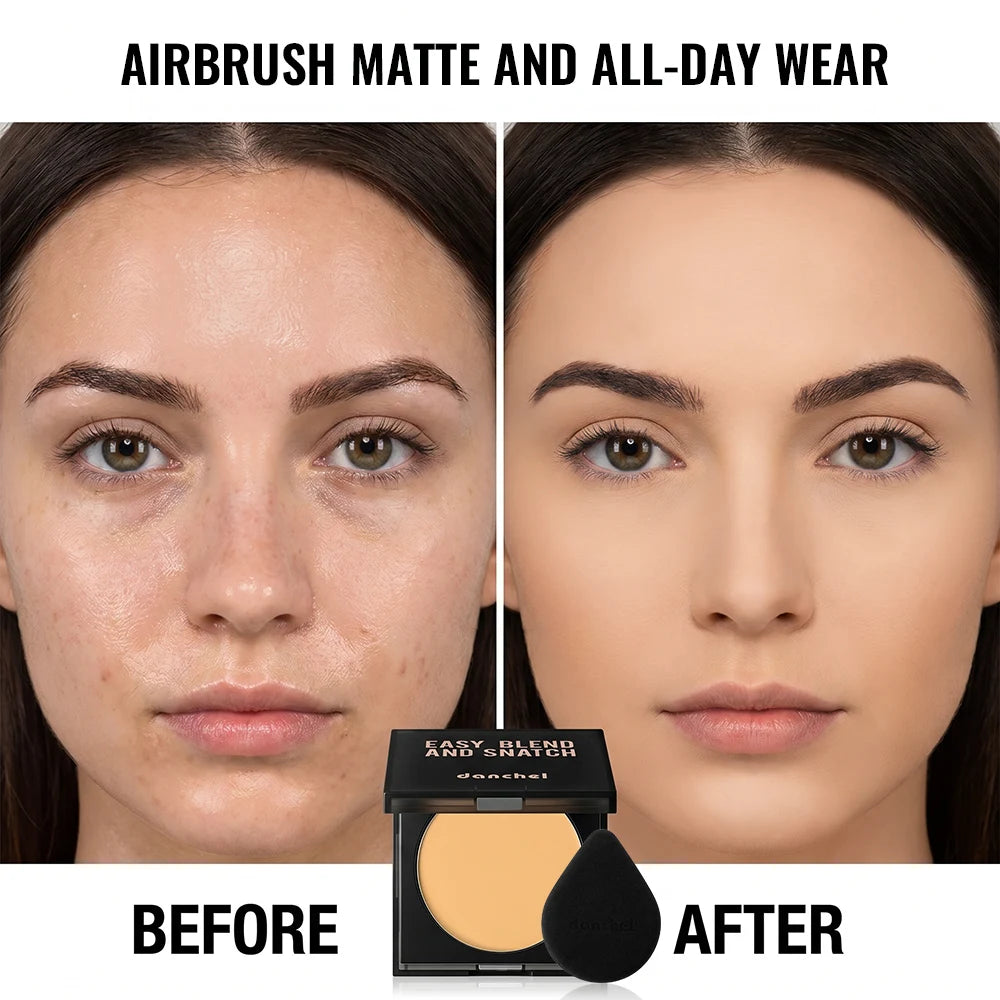 Oil Control Matte Pressed Powder for Flawless Long Lasting Face Makeup