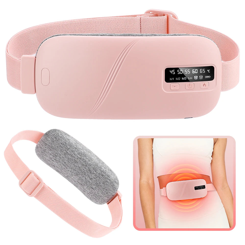 Portable Cordless Heating Pad with Vibration Massage for Period Cramps - 1