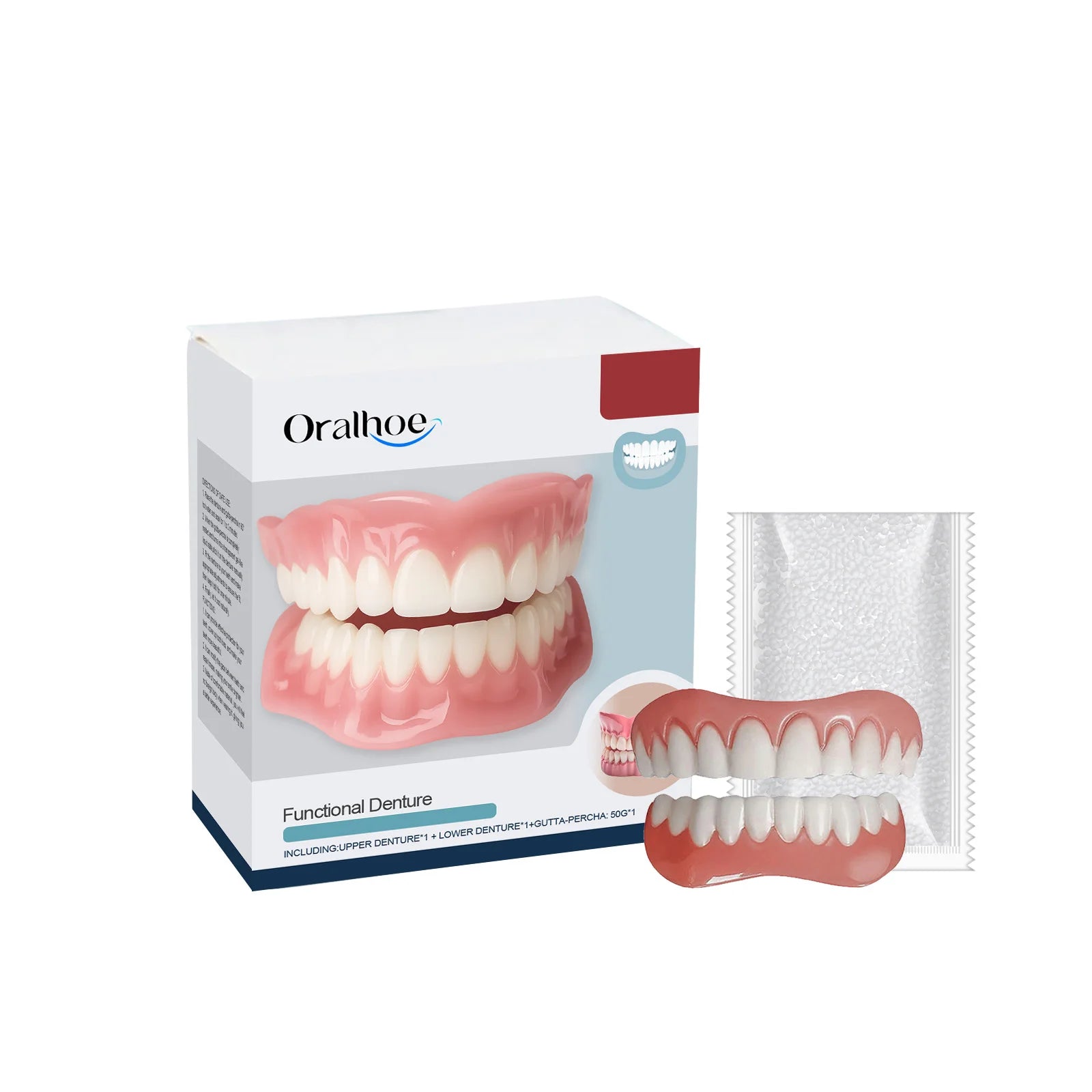 Soft Silicone Denture Kit for Tooth Gap Repair and Natural Smile Restoration - 21