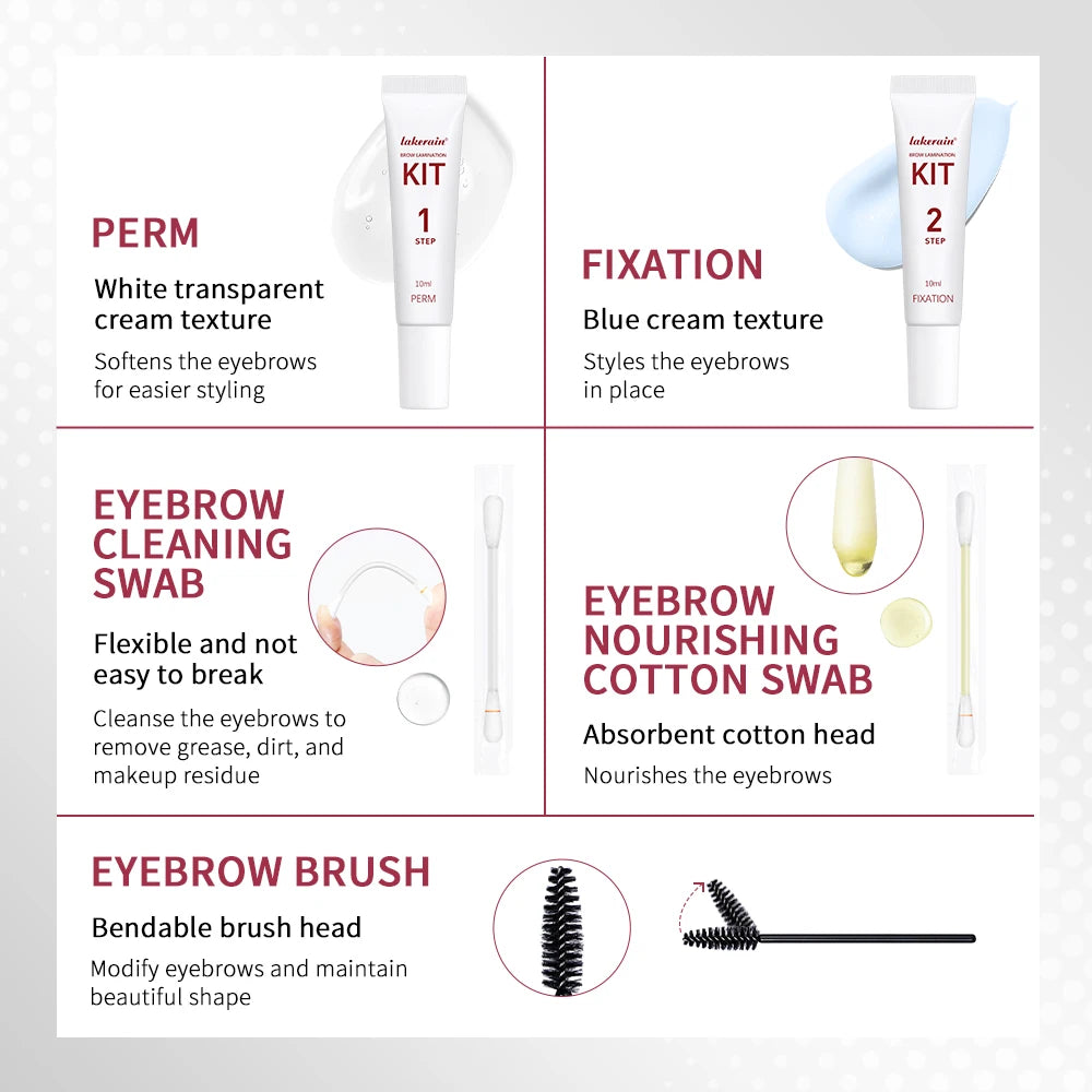 Professional Eyebrow Lamination Kit for Perfect Brow Lifting and Shaping - 4