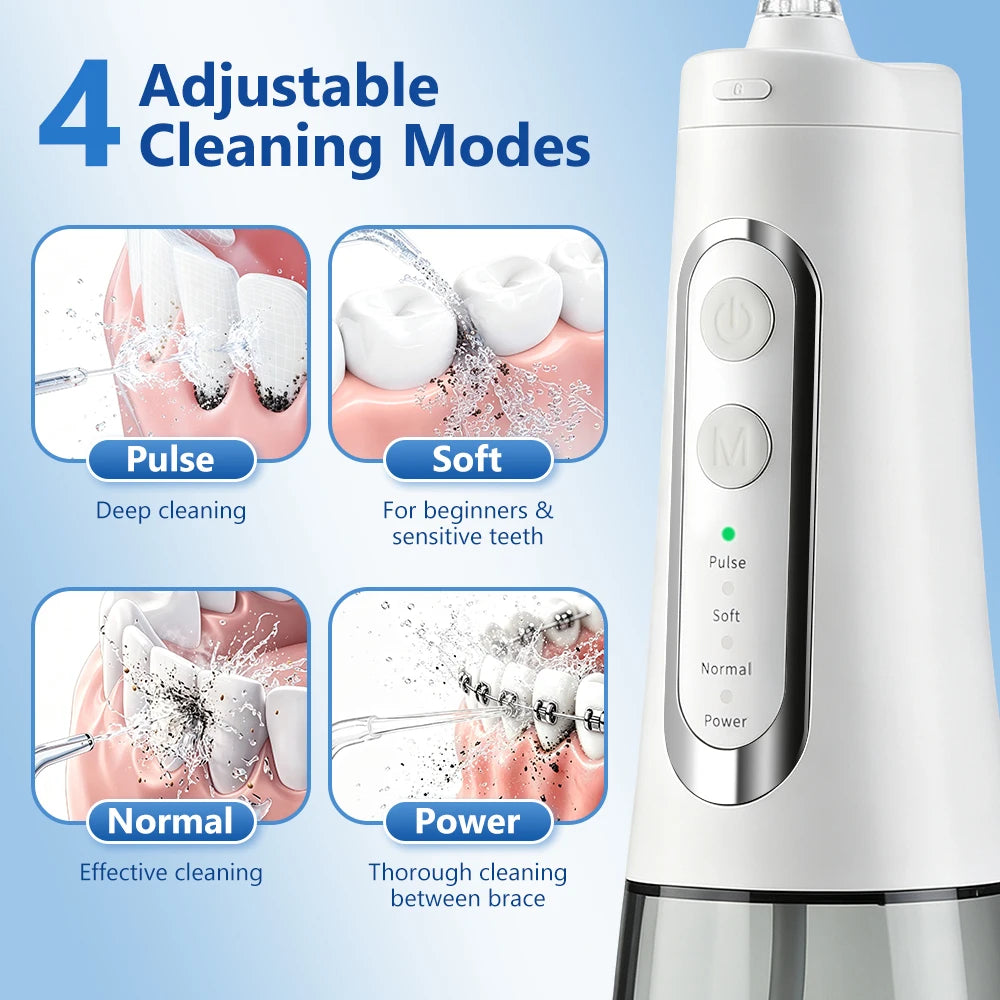 Portable Rechargeable Water Flosser for Deep Teeth and Gum Cleaning - 8