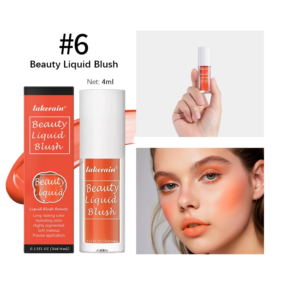 Waterproof Liquid Cheek Blush for Natural Long Lasting Dewy Makeup Glow - 27