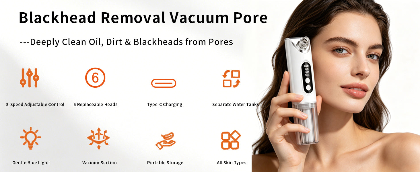 Electric Pore Vacuum and Blackhead Remover for Deep Facial Cleansing - 7